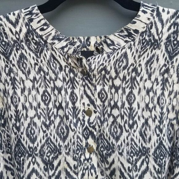 Cynthia Rowley 100% Cotton Dress size 8 Black Tan - Picture 9 of 9